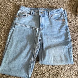 High rise straight ankle